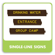 Single line signs