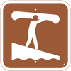 8.05.31C  [canoe launch water trail symbol]