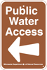 8.02.35A  Public Water Access [space for arrow decal 8.5.13A]