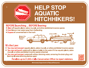 8.02.79A  Help Stop Aquatic Hitchhikers [vehicle towing boat on  trailer] ...