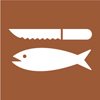 8.02.26L  [decal: knife and fish - fish cleaning recreational use symbol]