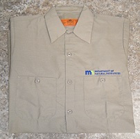 Short Sleeve Lightweight Khaki Shirt