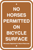 8.02.38  No Horses Permitted on Bicycle Surface