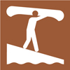 8.02.26Z [decal: person carrying canoe on ramp - carry-in access recreational use symbol]