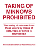 8.06.01  Taking of Minnows Prohibited ...