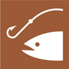 8.02.26F  [decal: fish and hook - fishing recreational use symbol]