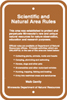 8.02.05A  Scientific and Natural Area Rules
