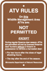 8.02.63C  ATV Rules On this Wildlife Management Area ATVs are: Not Permitted Except ...