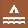 8.02.26W  [decal: tent by water - watercraft campground recreational use symbol]