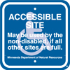 8.04.18A  [disabled symbol]  Accessible Site  May be used by the non-disabled, if ...