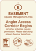 8.02.64C  Easement Aquatic Management Area  Angler Access Corridor Begins ...
