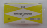 Bandage Compress, 3" offset