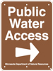 8.02.35B  Public Water Access [space for arrow decal 8.5.13A]