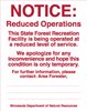 8.06.21  Notice: Reduced Operations ...