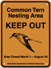 8.03.18  Common Tern Nesting Area  KEEP OUT  Area Closed March 1 - August 30