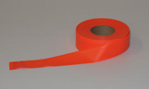 Flagging, Plastic, 1" 3/16"x 150' 5.0 MIL Orange-Single Roll
