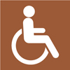 8.02.26A  [decal: disabled - accessible recreational use symbol]