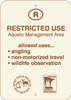 8.02.64B  Restricted Use Aquatic Management Area allowed uses ...