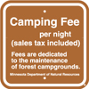 8.02.16A  Camping Fee [fee decal] per night