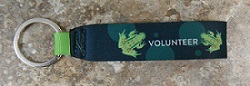 Volunteer Wrsitband Key Tag - Frog