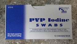 Iodine Swabs PVP Sterile